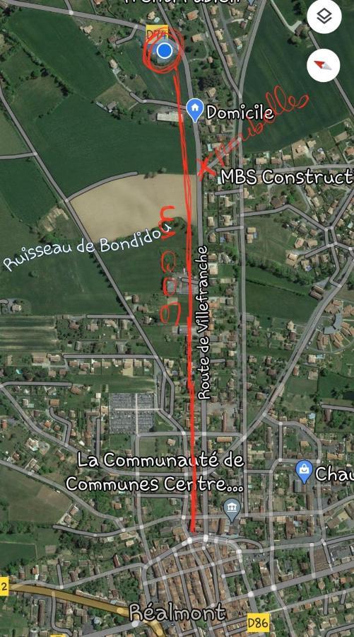 T1 Dans Maison Au Calme Réalmont Eksteriør billede